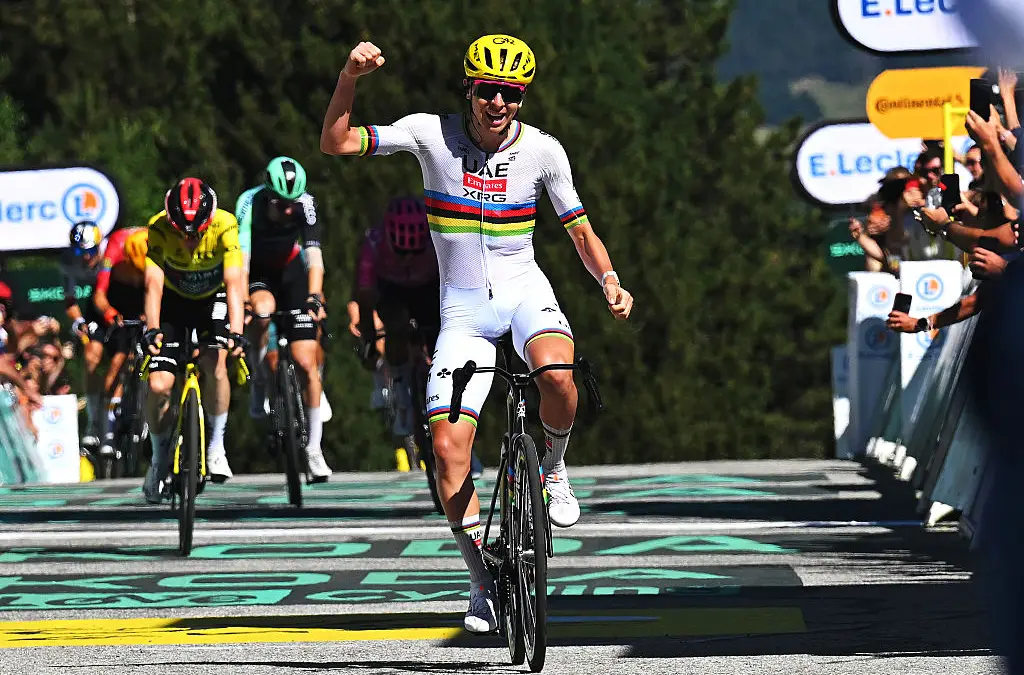 Tadej Pogačar moves into fifth on list of all-time Tour de France stage winners