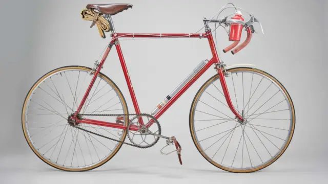 The bike on which Ray Booty broke the four hour barrier for 100 miles
